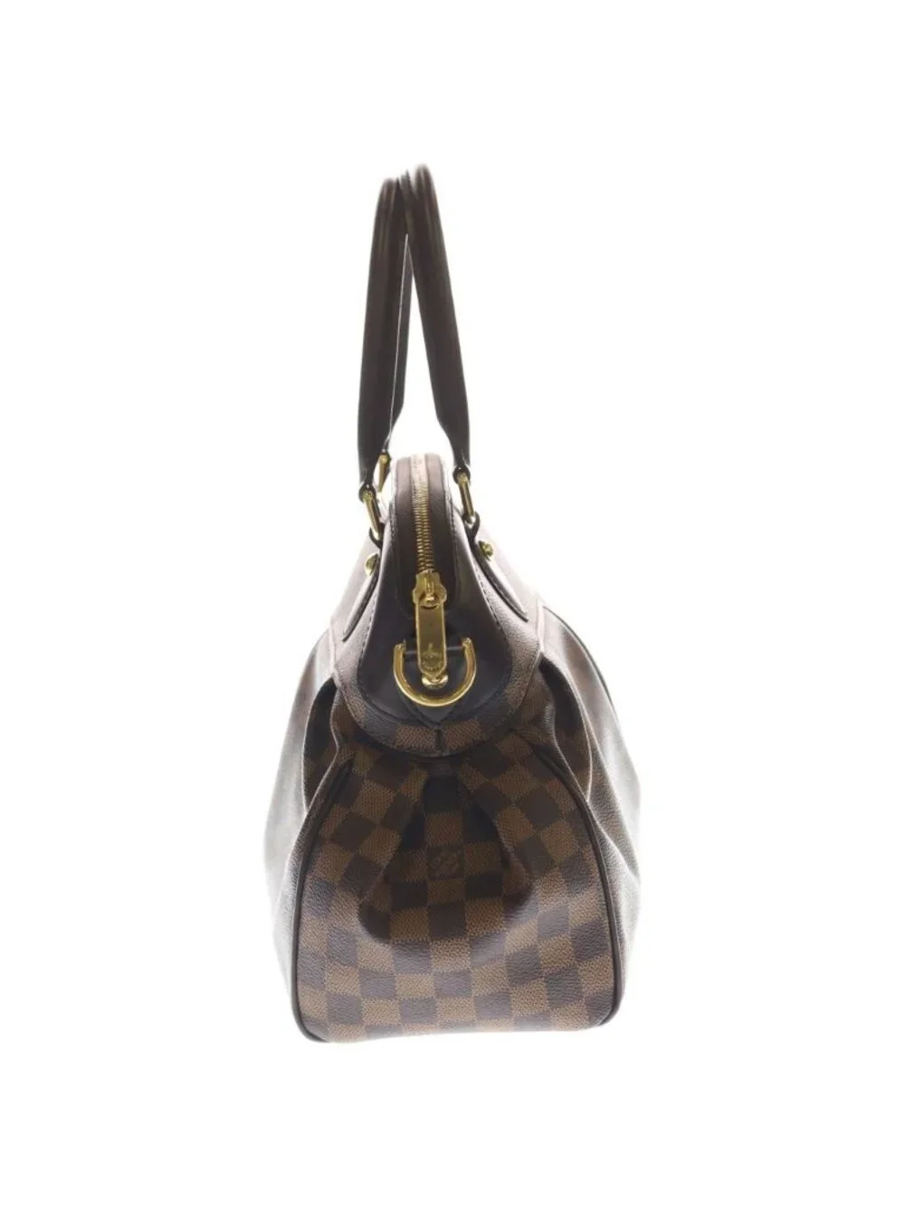 Louis Vuitton Damier Trevi PM Shoulder Bag Leather Brown